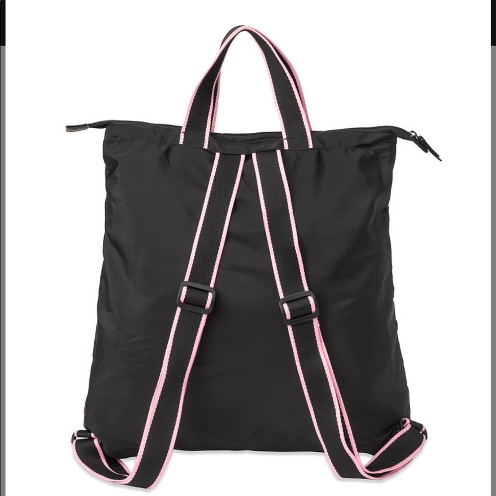 Victoria Secret Signature Strip Packable Backpack - Picture 4 of 4